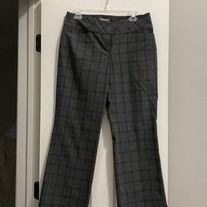 Light tartan trousers